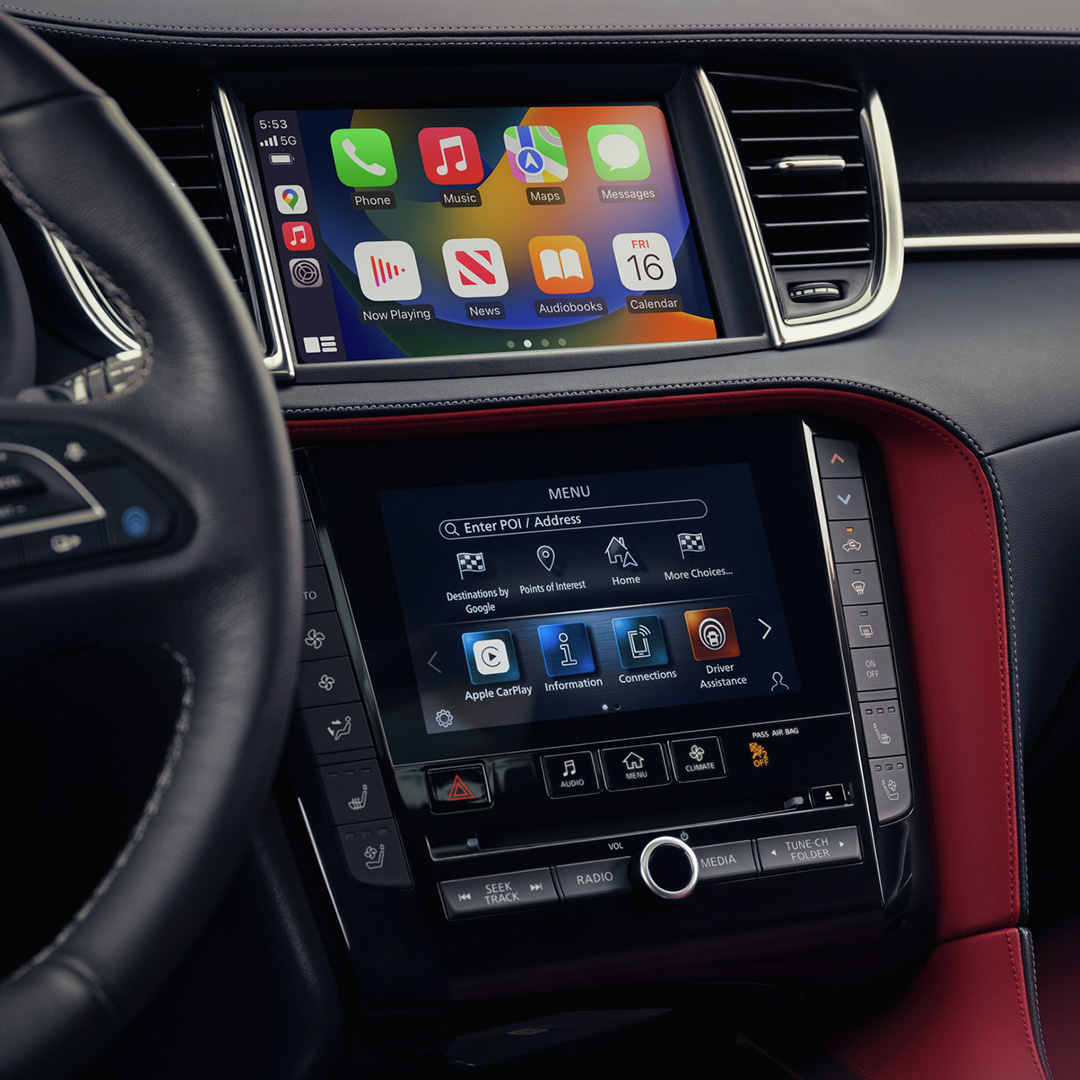 2024 INFINITI QX55 crossover coupe Apple CarPlay